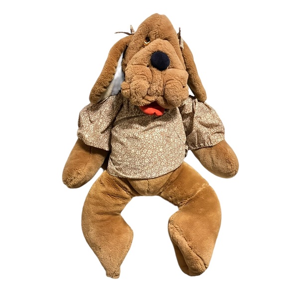 Wrinkles Brown Dog Dress Hand Puppet 28" Heritage Collection Vintage 80s - Picture 13 of 13